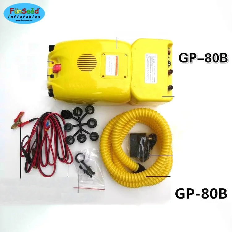 Double function high pressure and speedy 12V air pump with battery