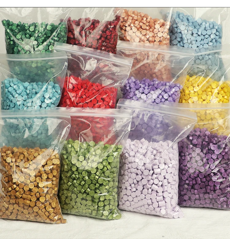 Octagonal Fire Paint Seal Wax Grain Fire Paint Seal DIY Birthday Wedding Scrap booking Material Wax Seal Decoration