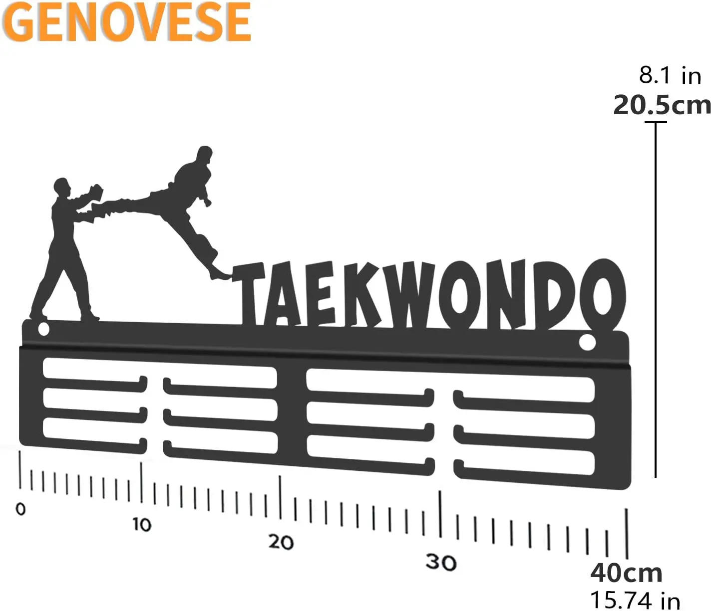 Custom Taekwondo Medal Holder Display Hanger Rack Frame Hold up to 50+ Medals Stainless Steel Medal Hanger