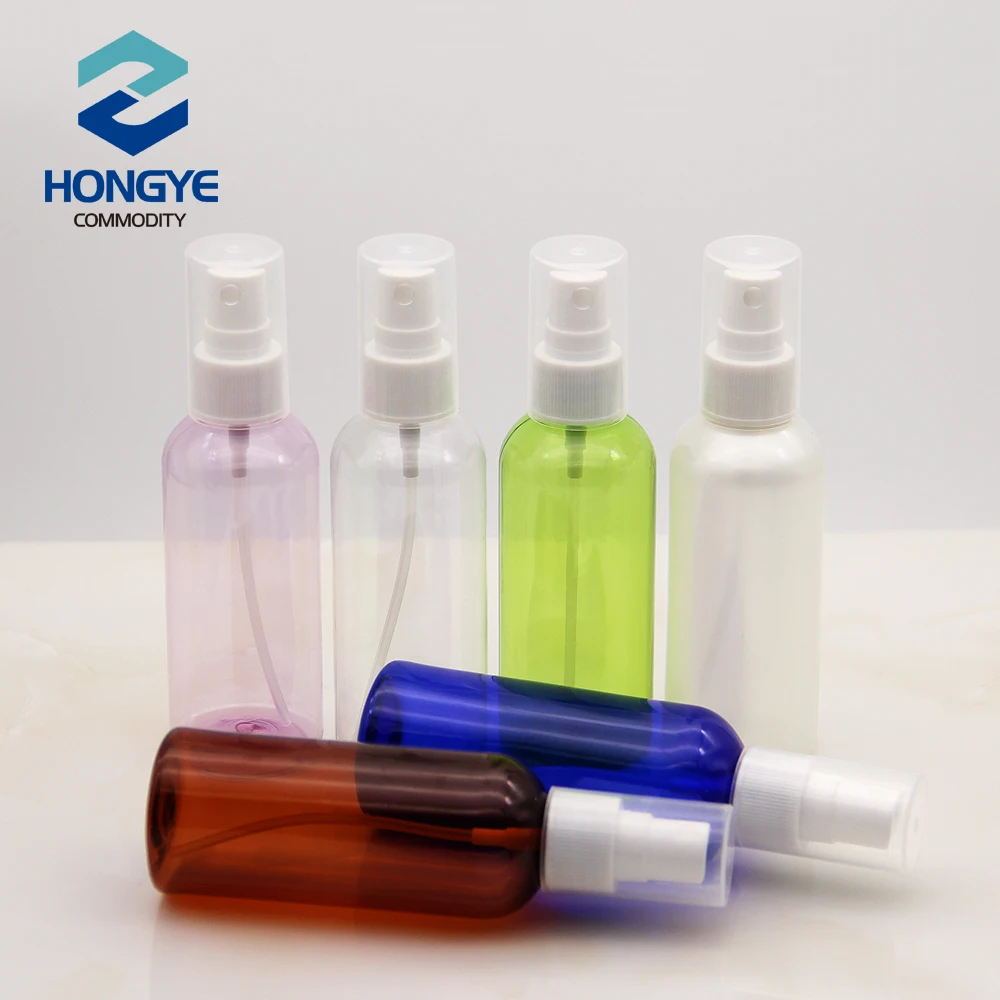 20/410 100 Ml Round Shoulder Pet Spray Bottles With Full Cover For Water/Perfume