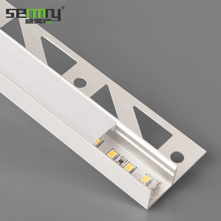 Cheap price All shape aluminum tile trim LED tile waist trim