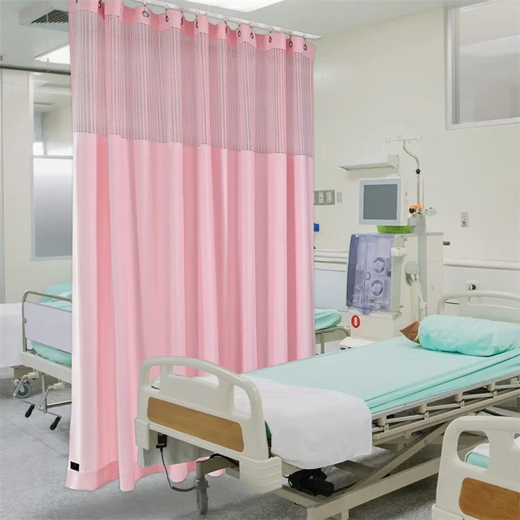 Hospital Cubicle Curtain Flame  Retardant Hospital  Bed Screen Curtain