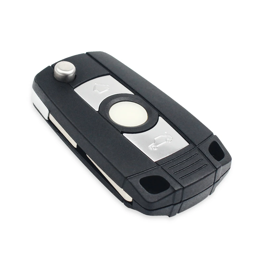 KEYYOU Filp Car Key Case DIY for BMW EWS 1/3/5/7 Series X3 X5 Z3 Z4 Modified Keyless Entry Remote Shell Case With HU58 Blade