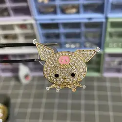 Hot sale croc slippers accessories metal bling charms hello ty croc charms shoe charms for croc shoes decoration