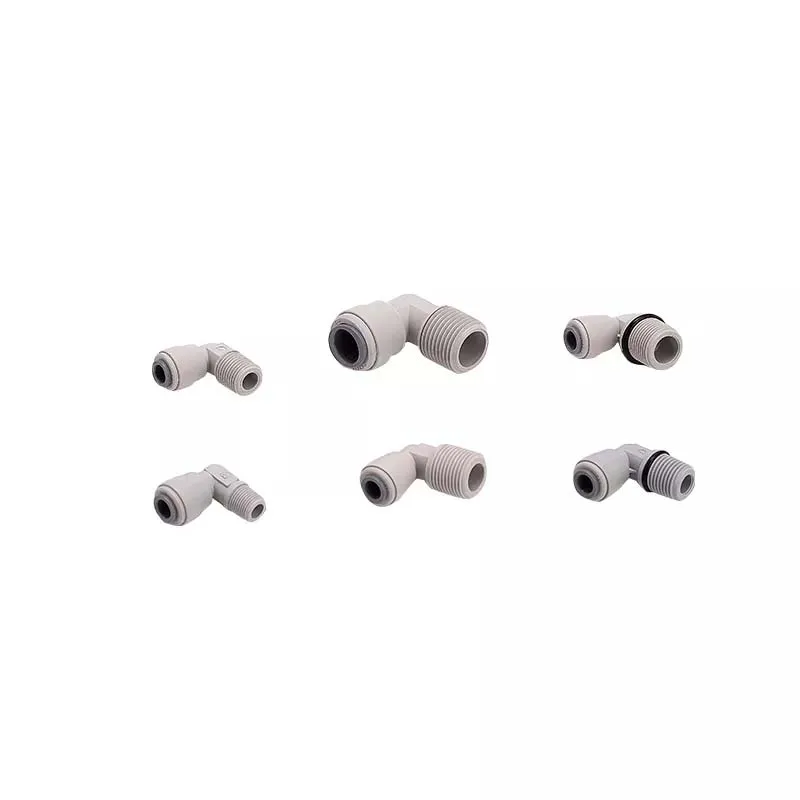 RO fittings 1/4 3/8 1/2 Elbow Quick Connectors QC Union Push In to Connect Elbow quick Connect fittings