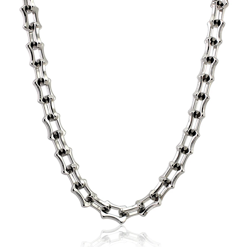 New Creativity  luxury chain 17mm and 13mm necklace luxury Stainless steel link Necklace For Women  Classic 47cm necklace