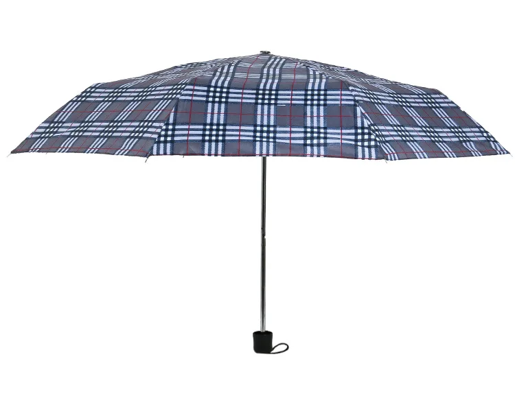 High Quality Wholesale Promotional Cheap Custom Logo Print 3 Folding Umbrella Light Weight China Made Umbrella