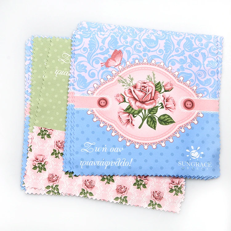 Custom Print Micro Fiber Cleaning Cloth Large Polyester Polyamide Microfiber Lens Cleaning Cloth