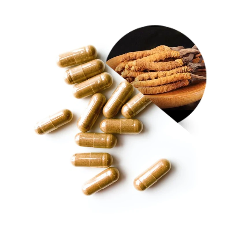 
OEM/ODM Immune Support Organic Reishi Extract Cordyceps Mushroom Extract Capsules Boost your immunity Improve quality of life 