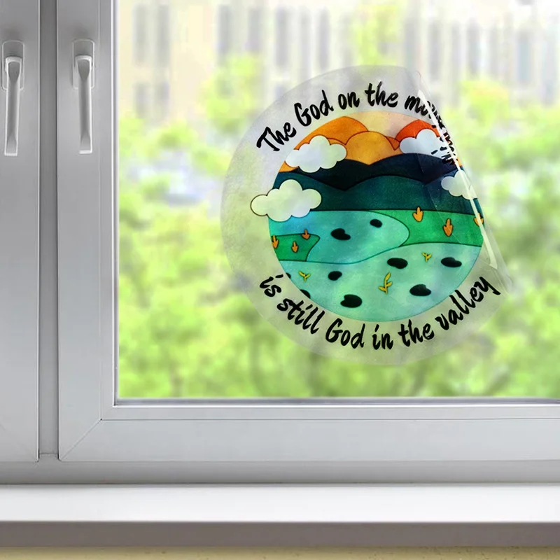 Custom printing waterproof self adhesive PVC static cling sticker for window decoration