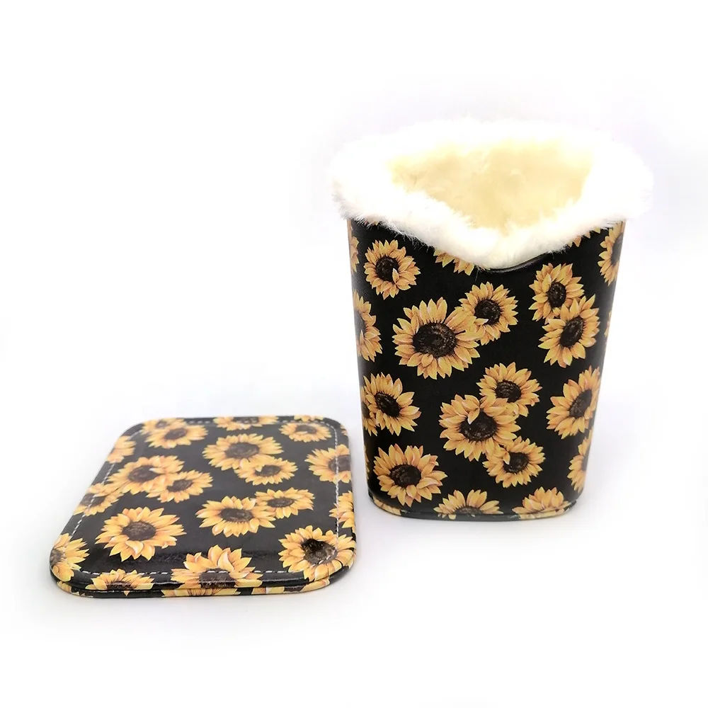 Custom Pattern PU Leather  Magnetic Base Glasses Display Case Eyeglasses Holder Sunglasses Holder Glasses Holder