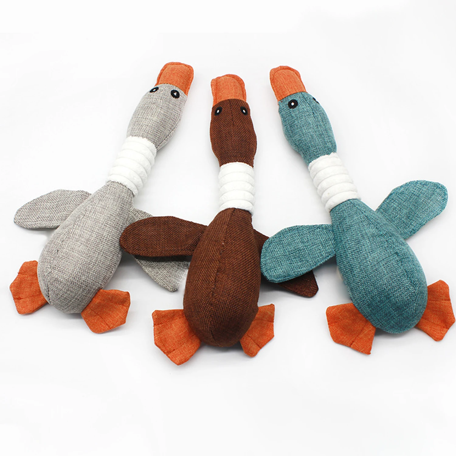 CE/BSCI Wild Goose Oxford Fabric Plush Interactive Dog Pet Toy