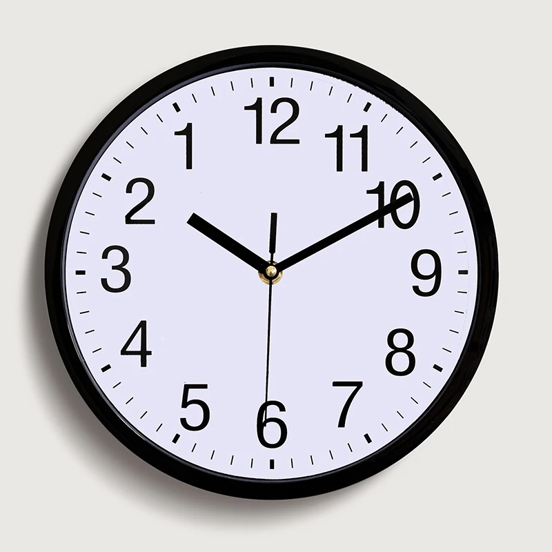 factory price high quality radio control sweep silent quartz plastic brand  wall clock