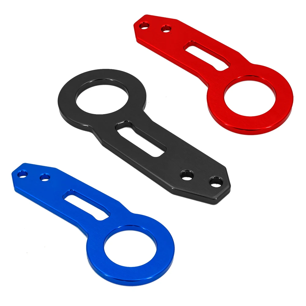  Universal aluminum alloy car auto rear bumper trailer hook towing tools for JDM red blue black