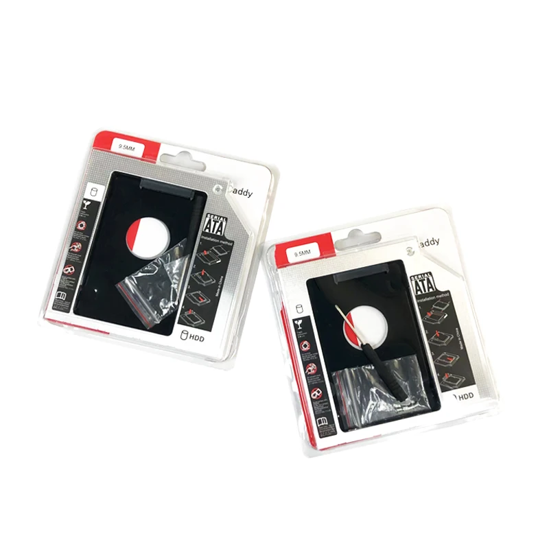 12.7mm HDD Caddy Aluminum SATA 3.0 2.5 inch SSD CD DVD to HDD Case Optibay Enclosure CD-ROM