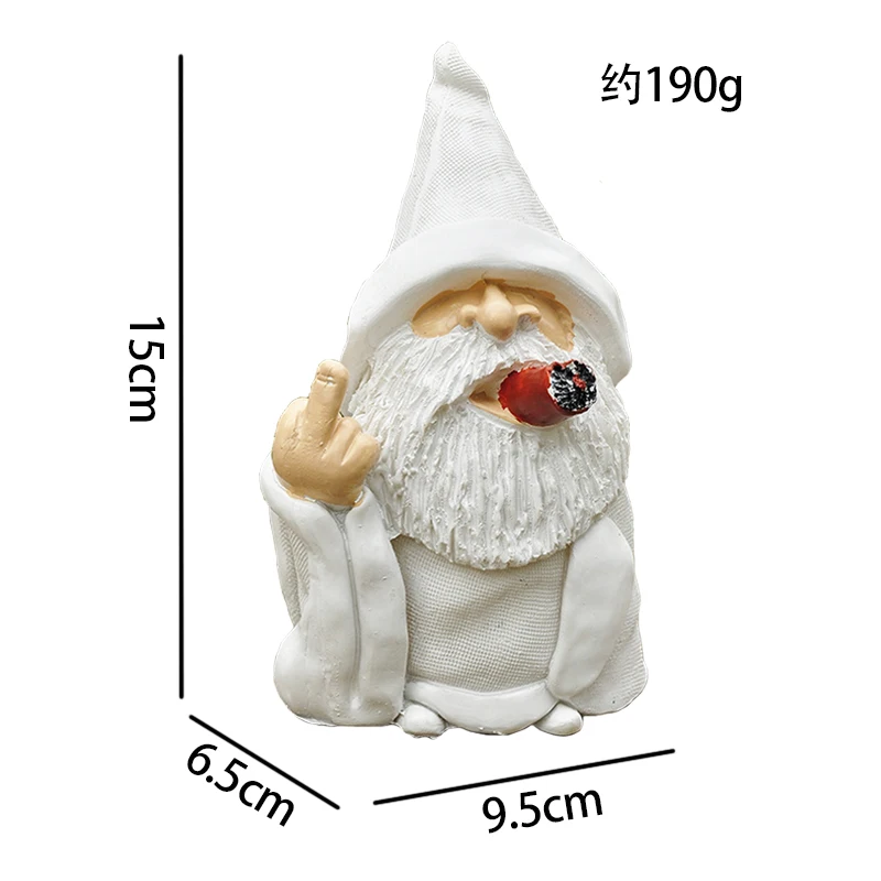 Hot Selling Old Man Smoking Garden Lawn Decoration Statue Multifunctional Waterproof Resin Portable Figure Sculpture