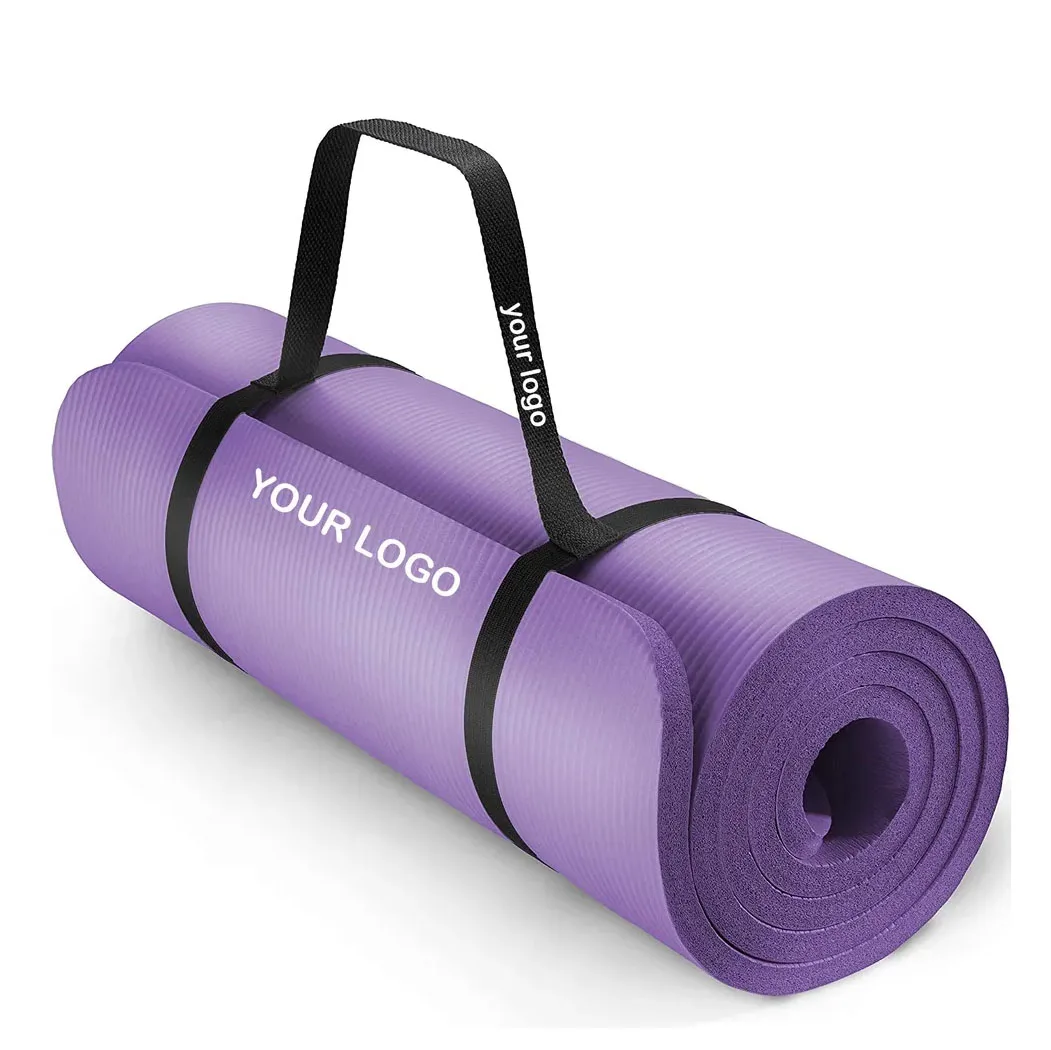 Custom Print Yoga Mat NBR Yoga Mat Wholesale Manufacturer Non Slip 8mm 10mm 15mm Thick Yoga Mat