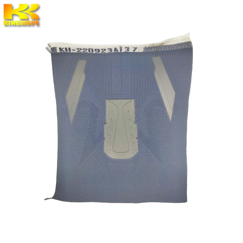 high elastic knitted fabric upper material custom 3d upper casual comfort sports shoe upper breathable knitted upper