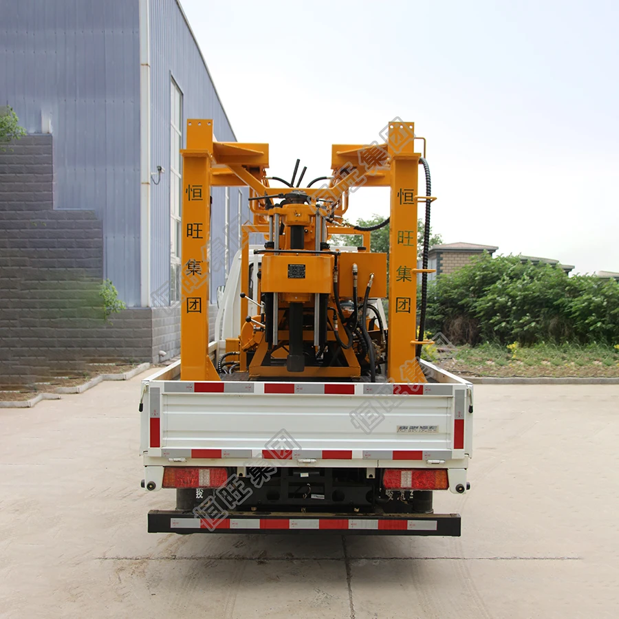 200 Meter Deep Truck mounted  hydraulic spindle rotary drilling rig