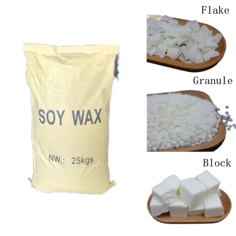 Chinese Wholesale Oganic Soy Wax Flakes Wax Raw Materials Soy Wax for Candle Making