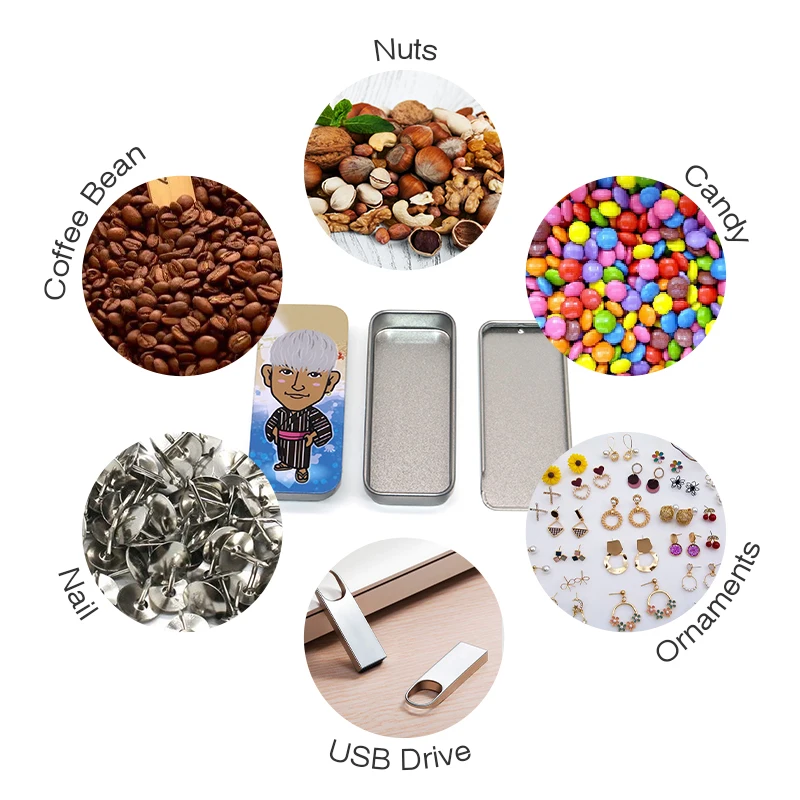 SANYOU Custom design luxury lip balm solid perfume packaging slide lid metal tin empty sliding tin box