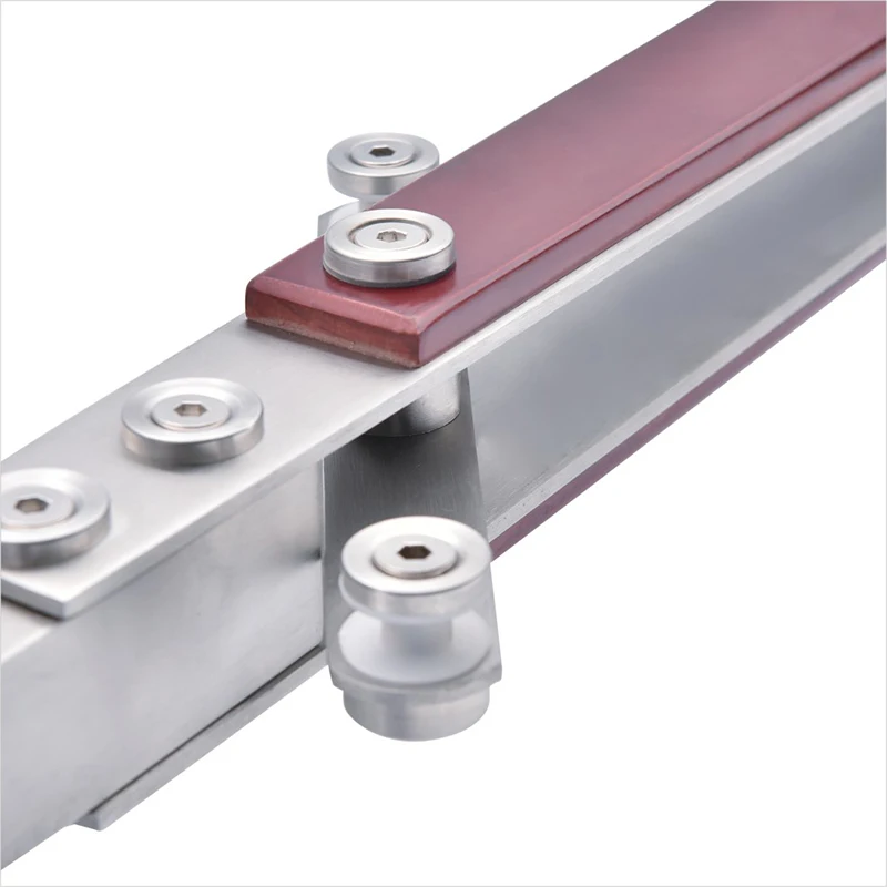 
Factory produced high quality stainless steel and wooden stair column 