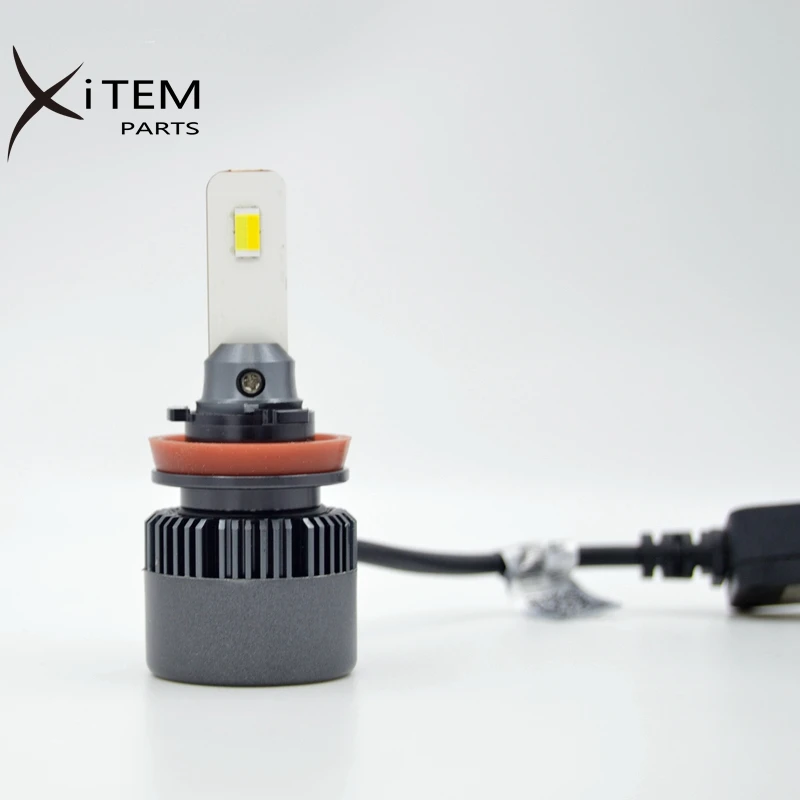 Tri color 3 color LED headlights 50W H1 H4 H7 H11 HB3 HB4 3000k 4300k 6000k strobe function available