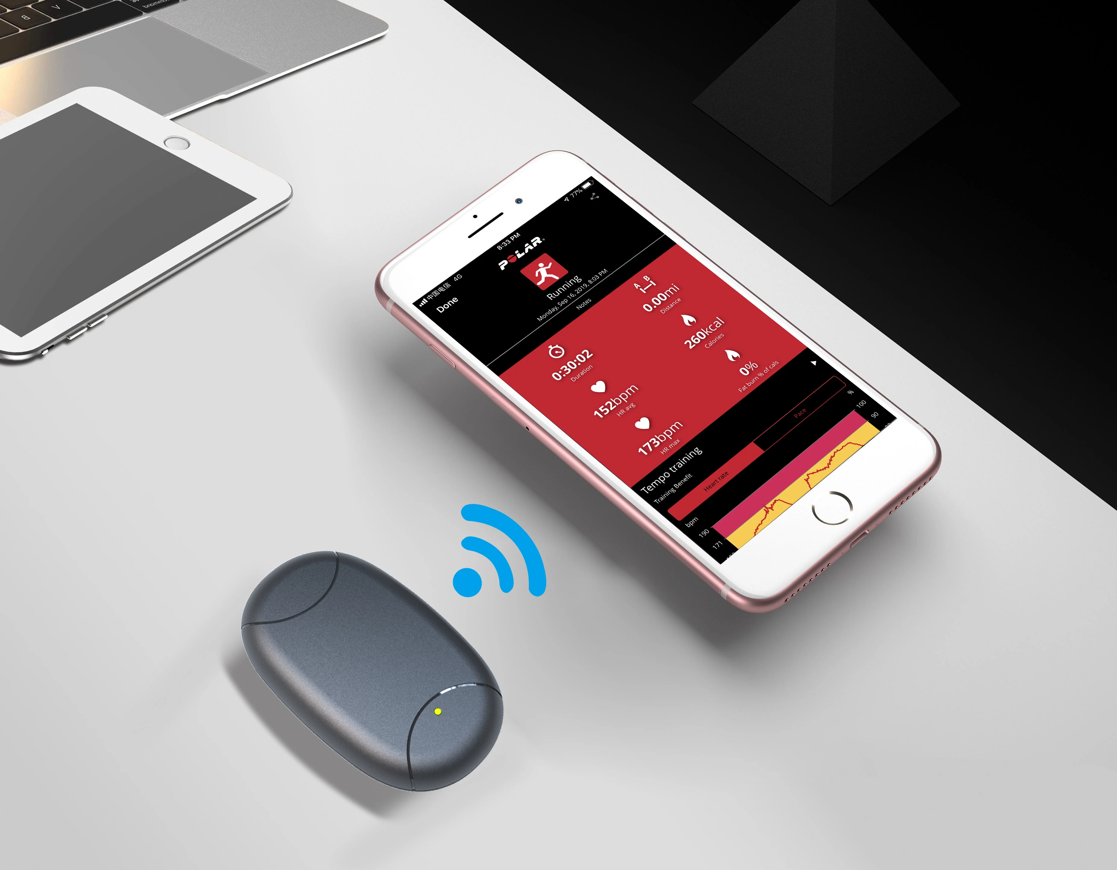 Водонепроницаемый смарт-браслет с пульсометром и фитнес-трекером