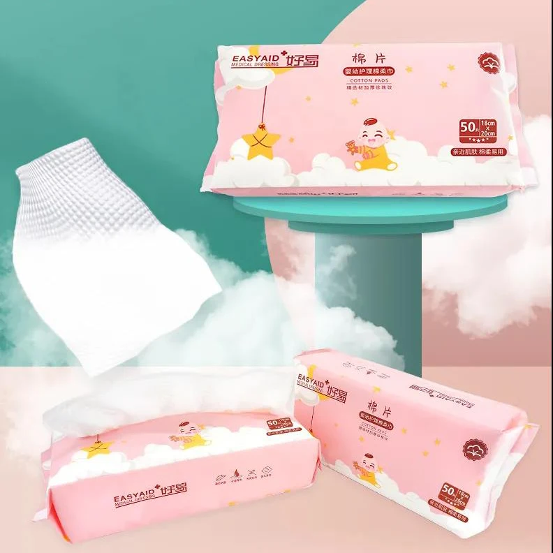 
ISO13485 Soft and comfortable wholesale spunlace non woven cleaning cotton face wet wipes custom 