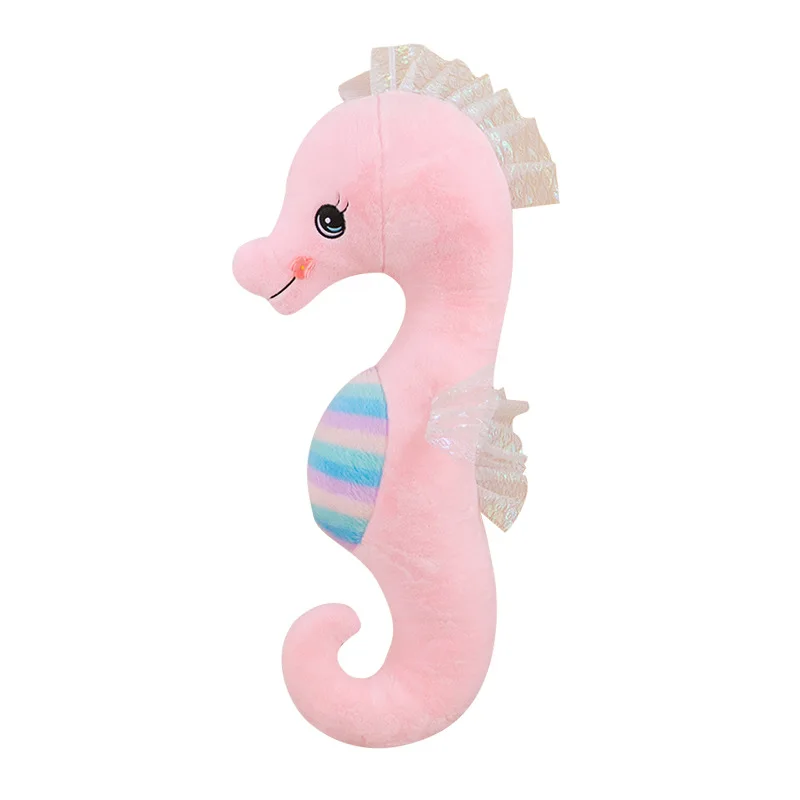 Manufacturers wholesale colorful Seahorse Plush Toy Doll Large Size Rag Doll Bed Long Sleeping Leg Pillow