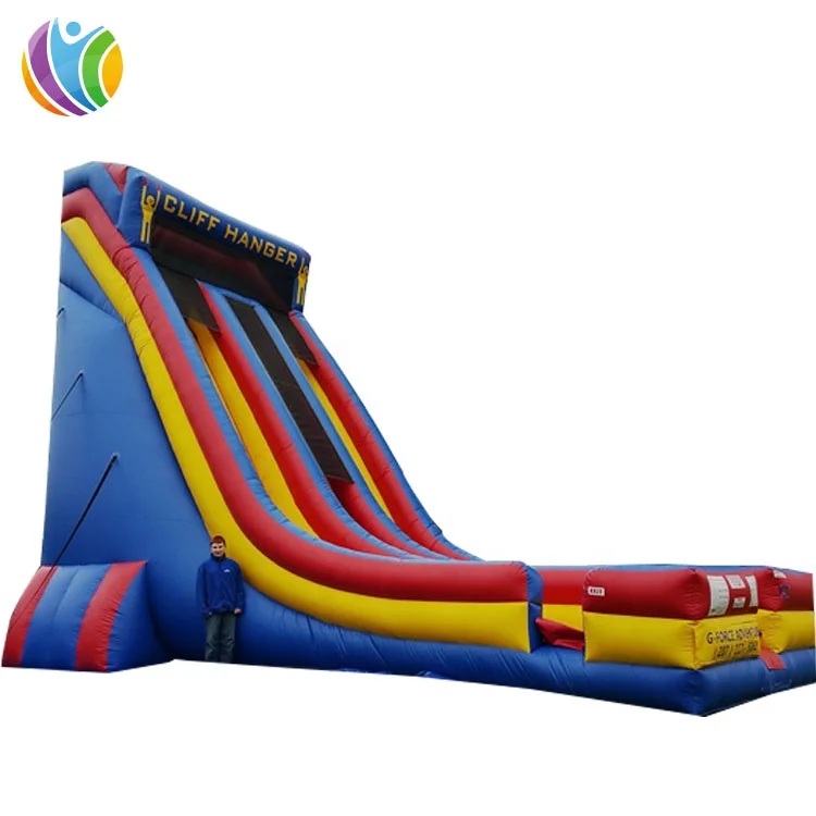 Cliffhanger inflatable amusement park game, inflatable water slip n slide tobogan,commercial inflatable slides