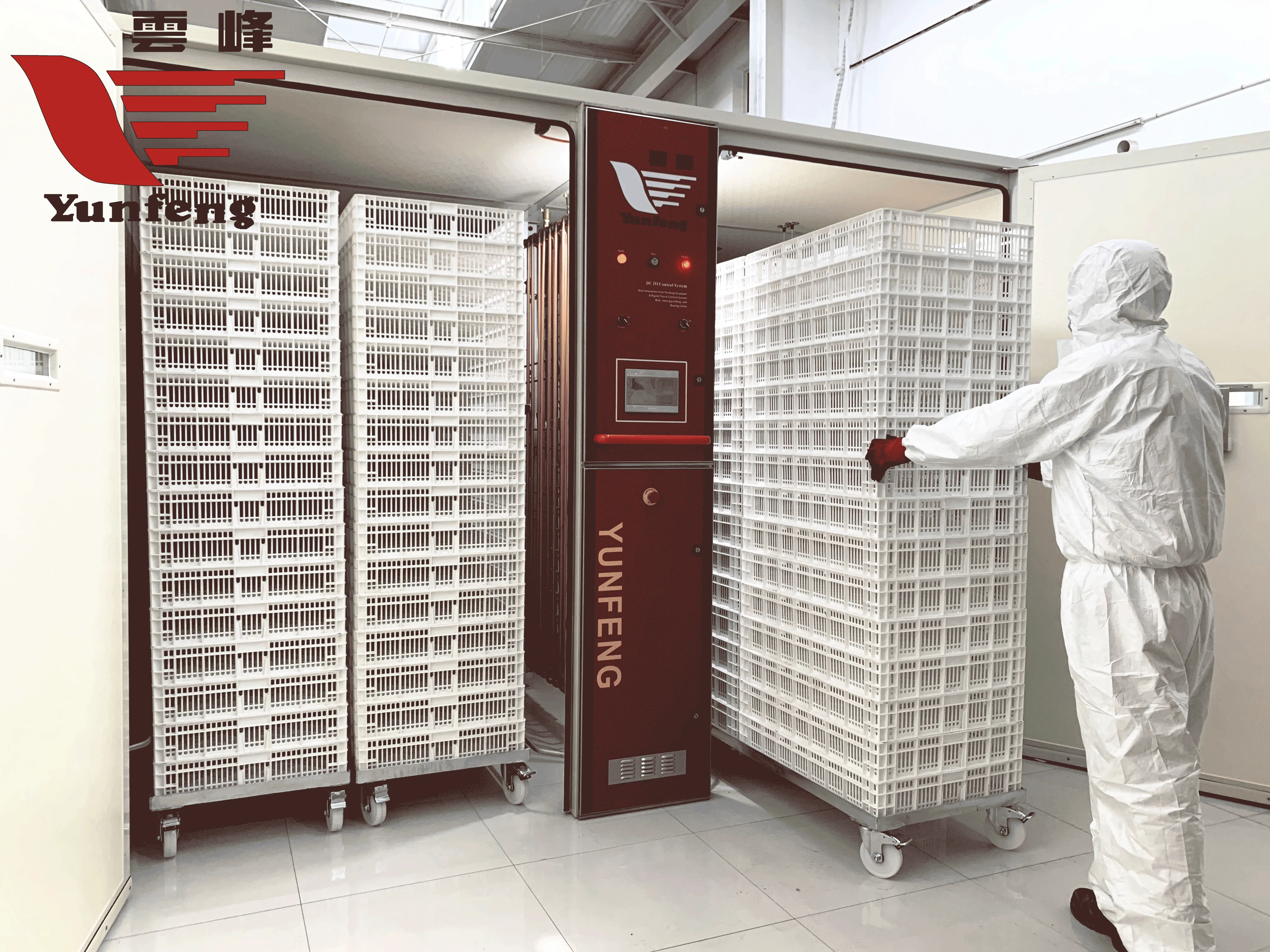 Yunfeng YFDC-384SL great sales CE approve single stage automatic electric power saving incubator eggs hatcher 38400pcs large big