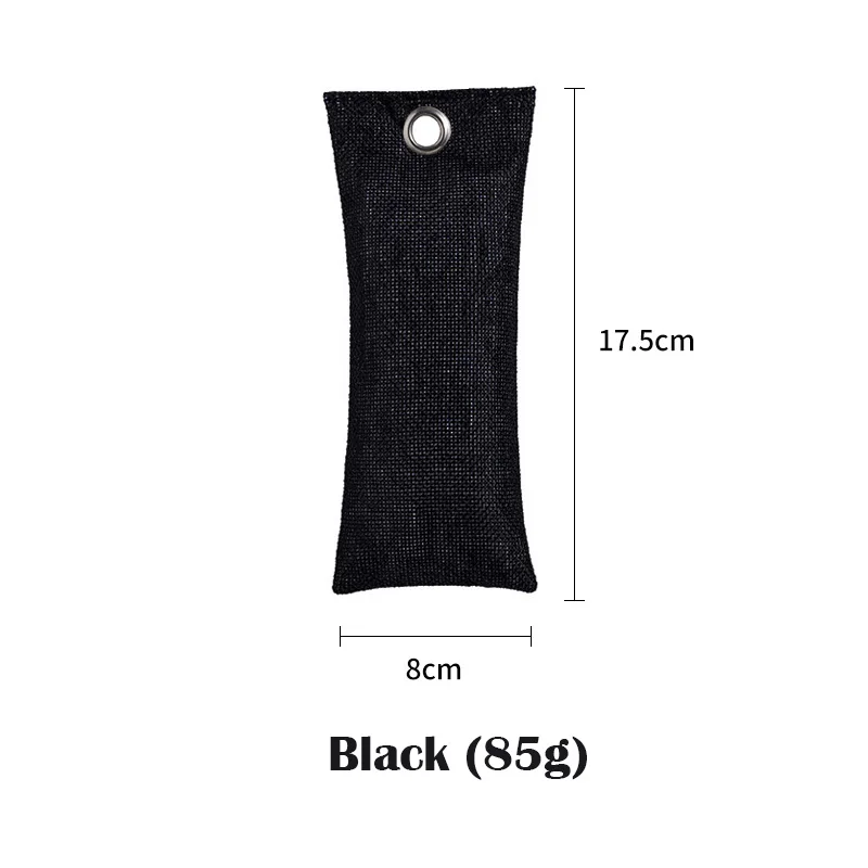 Air purifying bag 85g high temperature charcoal bamboo bag with breathable linen