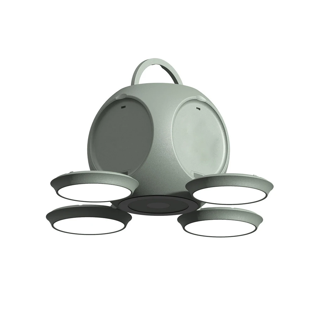 Factory outdoor Light backup power supply portable long endurance folding multi functional emergency camping light  power supply