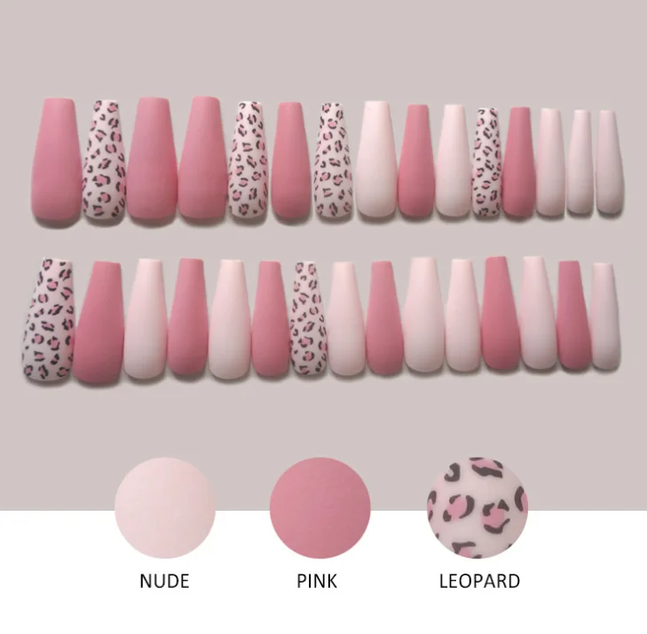 
2021 New Style Fashion Finger Nail Art Decorations Private Label Press On Nails For Salon 