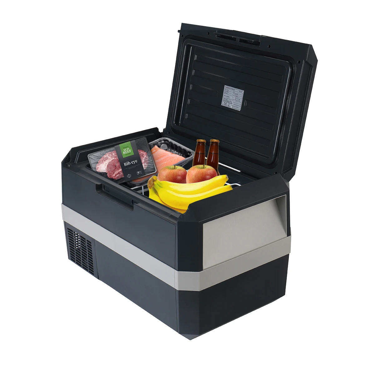 25 Liter Dc/Ac Car Freezer Fridge 12v Cooler Box Compressor For Camping Outdoors Drink Fruits