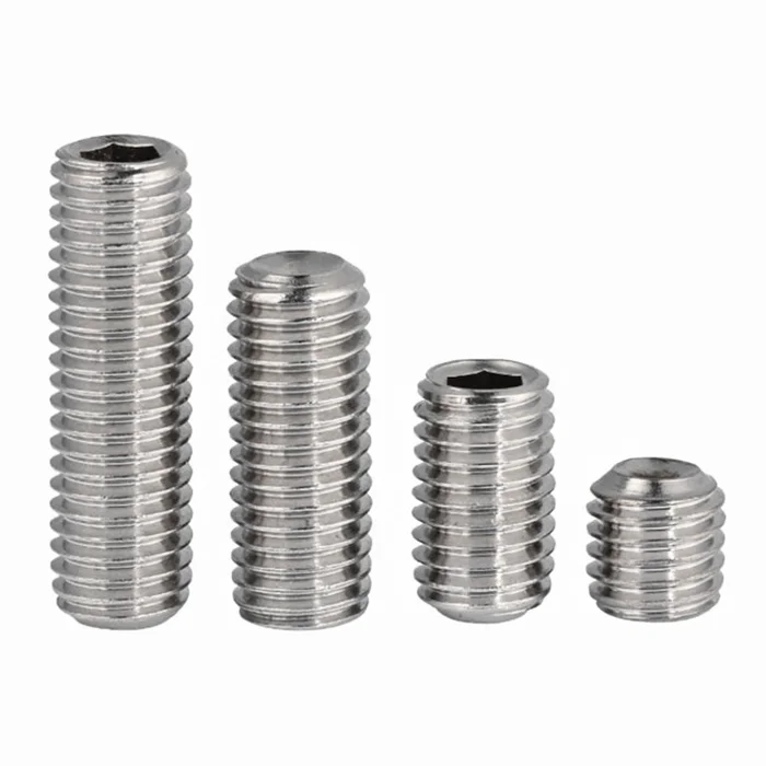 
DIN 916 SS Metric Hexagon socket set screws cup point 