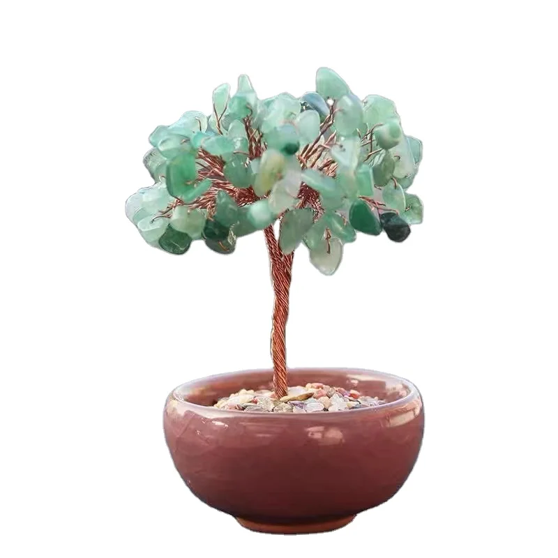 high quality fenshui amethyst crystal tree money lucky gem tree  gem wishing tree