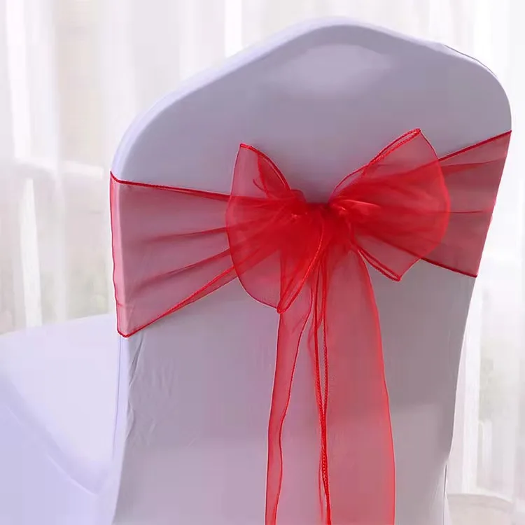 Customizable Color Chair Covers Sash Wedding Decoration Elastic Chair Sash