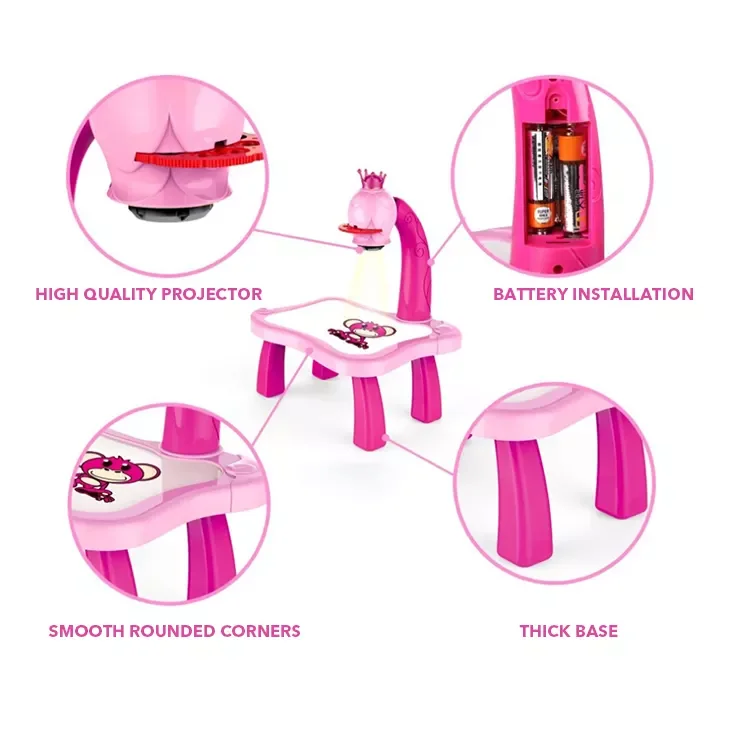 COMEMOIR Amazon hot selling drawing board projector drawing toys projector painting kids other toys & hobbies