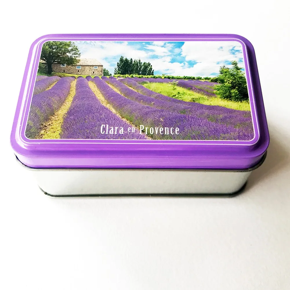 tin box factory empty painted rectangle soap box metal