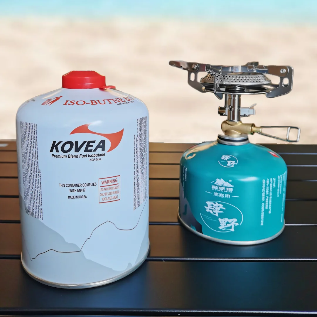 Camping butane-propane mixed gas can for packing LPG