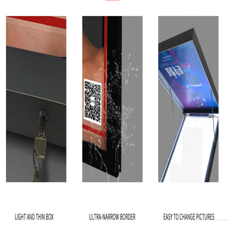 TMJ-820 дисплея рекламы сид напольной рекламы бесплатная подпишитесь на световой короб с низким энергопотреблением картинная рамка светлая коробка