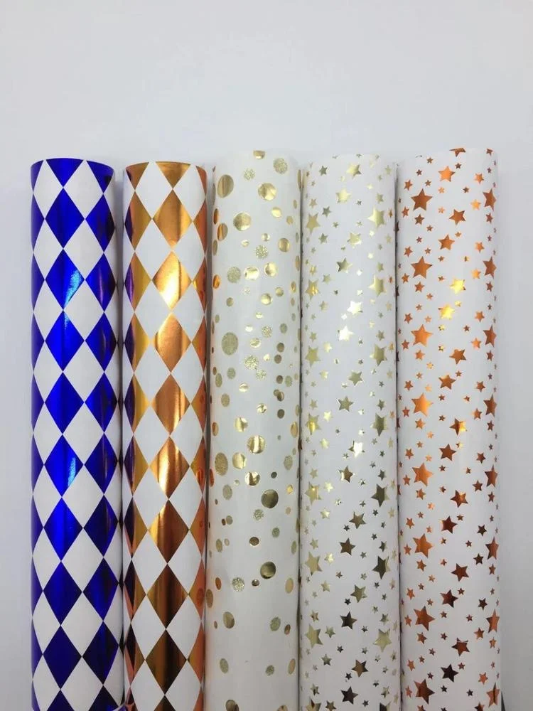 
China Manufacturer Gravure Printing Metallic Wrapping Gift Paper 