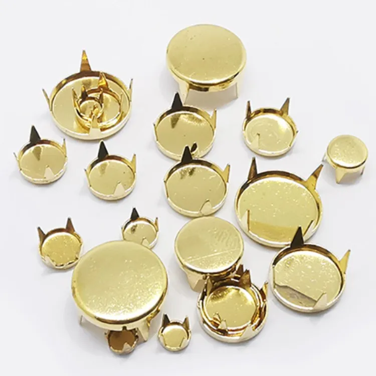 Wholesale Brass Prong Rivet Studs Garment Nail Head With Claws For Leather Bags Claw Star Rivet Dome Rivet