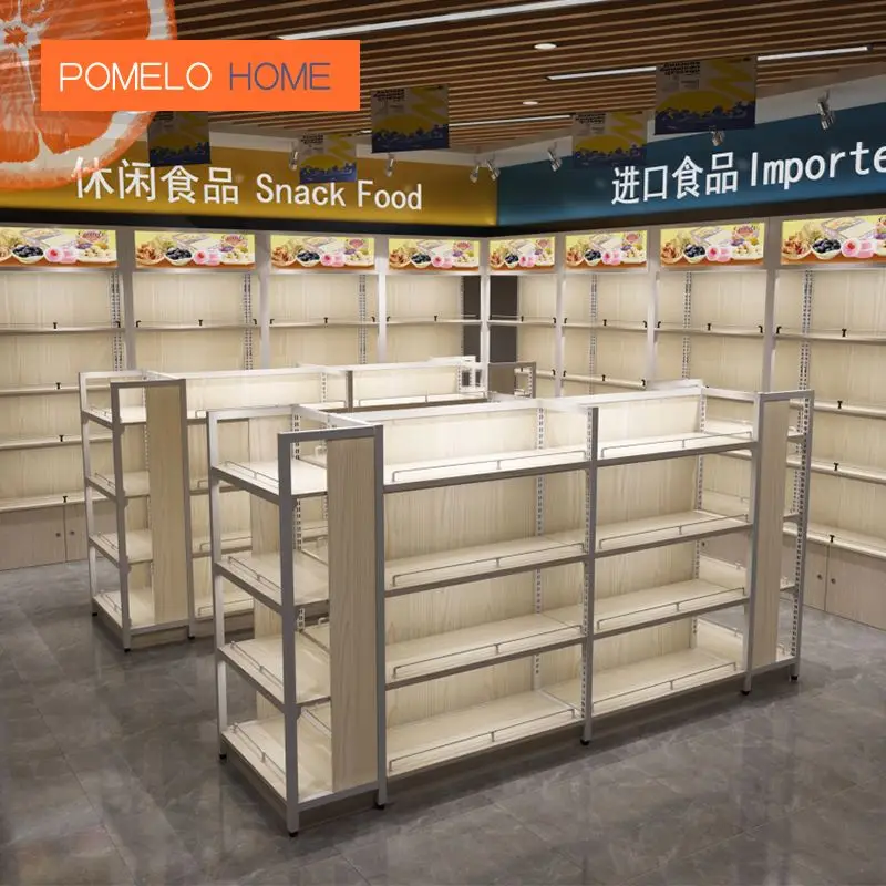 Pomelohome There Are Iron And Wood And Glass And So On Wooden Supermarket Display