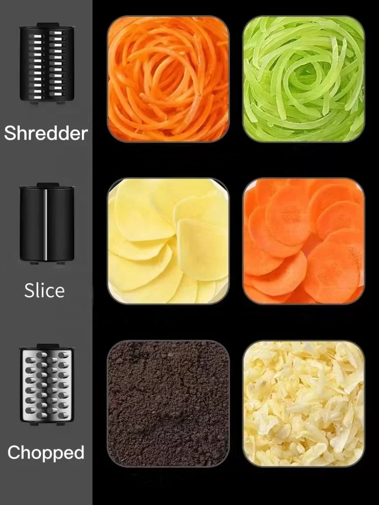 Newly Developed Vegetable cutter fruit & vegetable processador de alimentos  kitchen tool DC motor electric salad maker