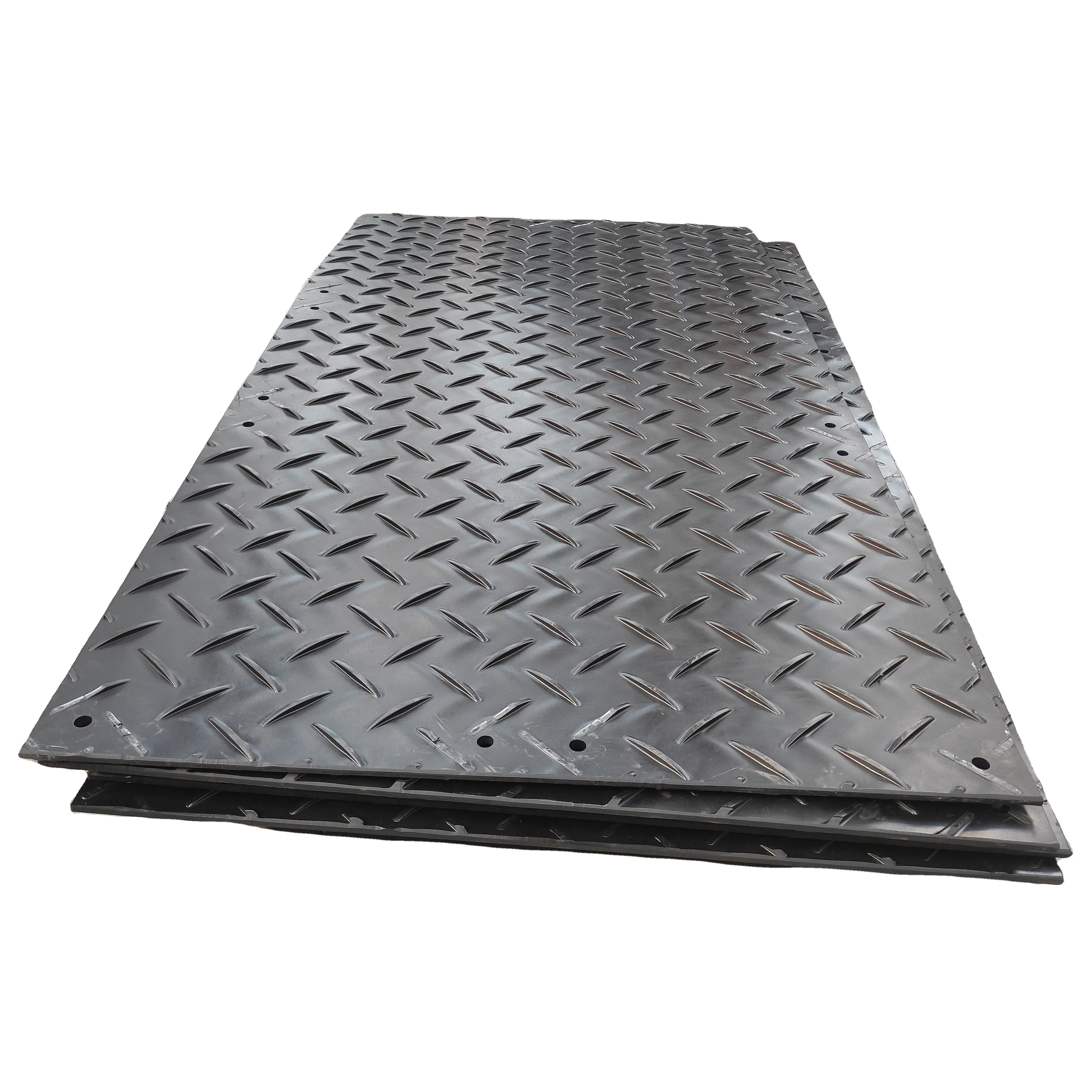 HDPE Extruded board bog mat track mat road way system durable antslip HDPE temporary road mats (1600745401691)
