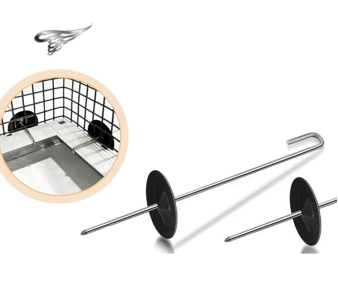 Aluminum Fastener With Self Locking Washer J Hook 4.7inch Solar Panel Mesh Clips for Pest Control Solar Panel