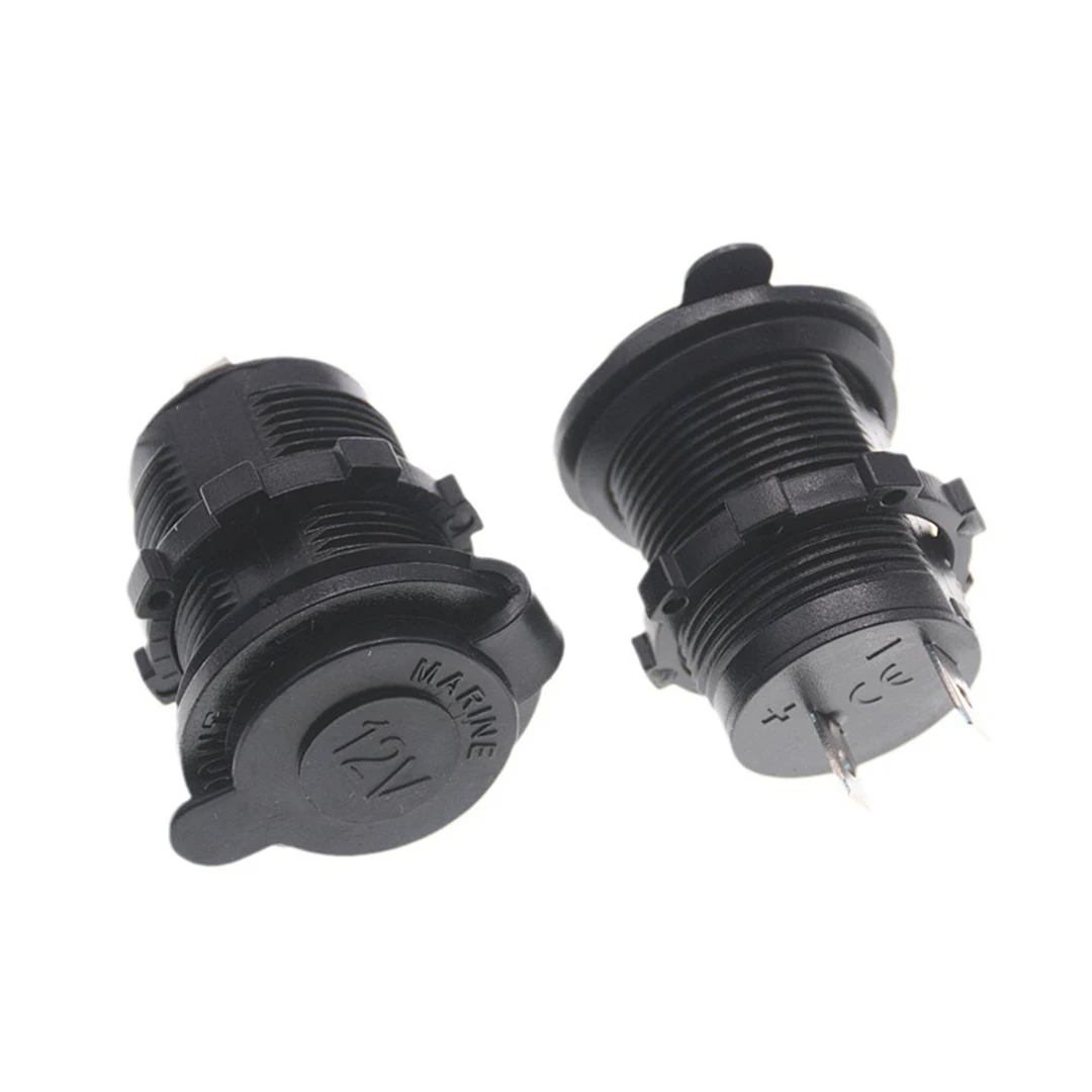 Hot Selling DC 12V 24V Socket Power Outlet Plug Adapter car cigarette lighter for Motorcycle Boat RV Yacht